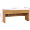 vidaXL Meuble TV 100x35x45 cm Bois de teck massif