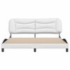 vidaXL Cadre de lit sans matelas Hvar blanc 183x213 cm similicuir