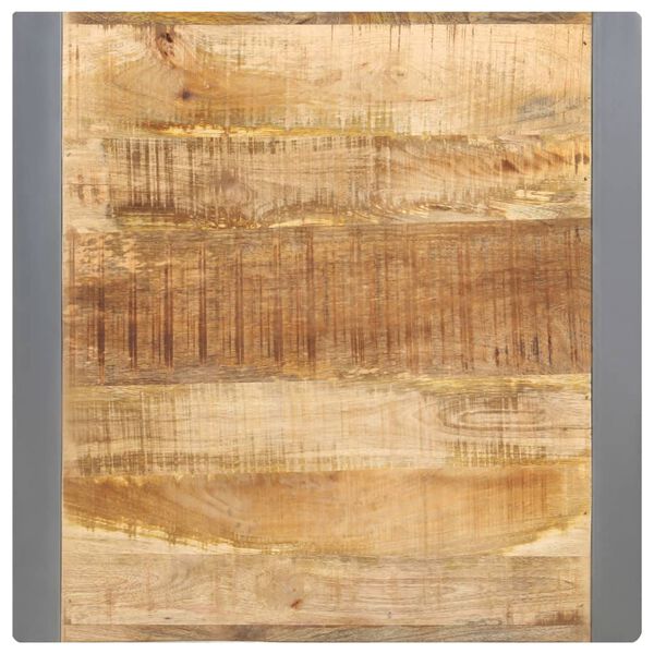 vidaXL Table &agrave; manger 60x60x75 cm Bois de manguier massif brut