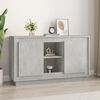 vidaXL Buffet gris béton 102x35x60 cm bois d'ingénierie