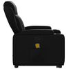 vidaXL Fauteuil inclinable de massage noir similicuir