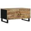 vidaXL Table basse 80x50x40 cm Bois de manguier solide et d'ing&eacute;nierie