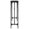 vidaXL Table console noir 140x23x75 cm bois d'ingénierie