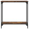 vidaXL Table console ch&ecirc;ne fum&eacute; 75x30,5x75 cm bois d'ing&eacute;nierie