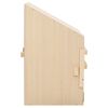 vidaXL Pondoir 2 compartiments 63x40x65 cm bois de pin massif