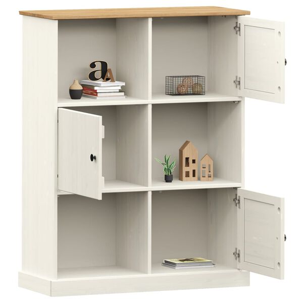 vidaXL Biblioth&egrave;que VIGO blanc 90x35x114,5 cm bois massif de pin