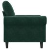 vidaXL Fauteuil Vert fonc&eacute; 60 cm Velours