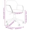 vidaXL Chaise pivotante de bureau Noir Tissu
