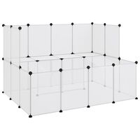 vidaXL Cage pour petits animaux Transparent 143x107x93 cm PP et Acier