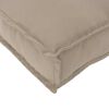 vidaXL Coussin Taupe 60 x 40 x 12 cm Tissu Oxford