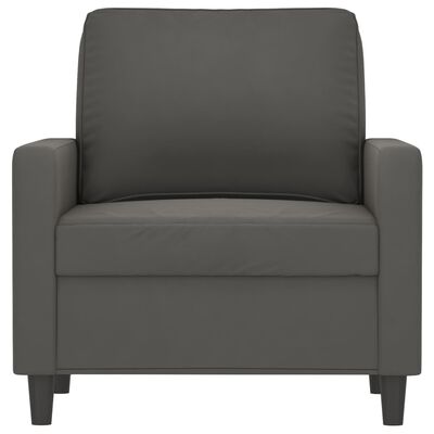 vidaXL Fauteuil Gris foncé 60 cm Velours