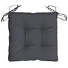 vidaXL Coussins de chaise lot de 2 anthracite 40x40x7 cm tissu oxford