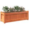 vidaXL Jardini&egrave;res 2 pcs cire marron bois de pin massif