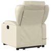 vidaXL Fauteuil inclinable de massage crème similicuir
