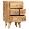 vidaXL Table de chevet 36 x 30 x 60 cm Bois de manguier massif