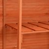 vidaXL Abri de stockage de jardin 128x42x91 cm Bois