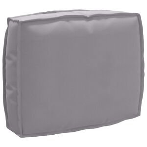 vidaXL Coussin Gris 50 x 40 x 12 cm Tissu Oxford