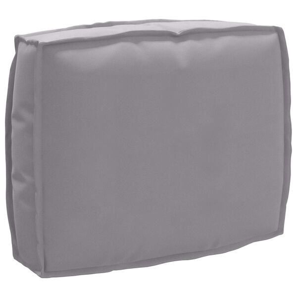 vidaXL Coussin Gris 50 x 40 x 12 cm Tissu Oxford
