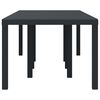 vidaXL Table de Jardin Anthracite 250 x 100 x 73 cm polyrotin