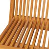 vidaXL Chaises de jardin et coussins cr&egrave;me lot de 4 Bois teck massif