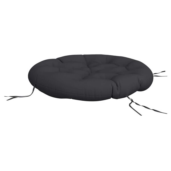 vidaXL Coussin rond noir &Oslash; 100 x11 cm tissu oxford