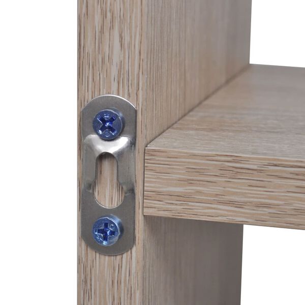vidaXL &Eacute;tag&egrave;re murale 8 compartiments Couleur de ch&ecirc;ne