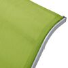 vidaXL Chaise longue textil&egrave;ne et aluminium vert