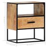 vidaXL Table de chevet 40x30x50 cm Bois de manguier massif