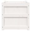 vidaXL Jardini&egrave;res 2 pcs blanc bois de pin massif