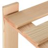 vidaXL &Eacute;tag&egrave;re de stockage 3 niveaux 60x28,5x90 cm Bois de pin massif