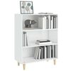 vidaXL Buffet Blanc brillant 69,5x32,5x90 cm Bois d'ingénierie