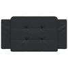 vidaXL Coussin de tête de lit Zadar noir 100 cm similicuir
