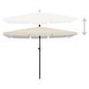 vidaXL Parasol de jardin avec mât 210x140 cm Sable