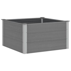 vidaXL Lit sur&eacute;lev&eacute; de jardin WPC 100x100x54 cm Gris