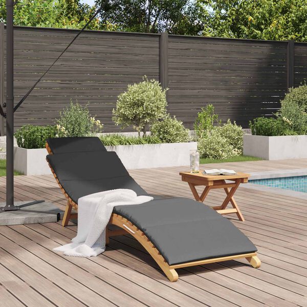 vidaXL Transat de jardin Marron 198 x 55 x 58,5 cm Bois de teck massif