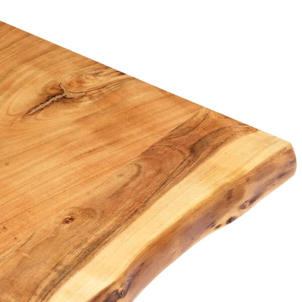 vidaXL Dessus de table Bois d'acacia massif 80x(50-60)x3,8 cm