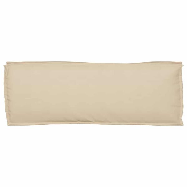 vidaXL Coussin Beige 110 x 40 x 8 cm Tissu Oxford