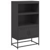 vidaXL Buffet haut noir 68,5x38,5x123,5 cm acier