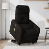 vidaXL Fauteuil inclinable de massage noir tissu