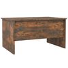 vidaXL Table basse ch&ecirc;ne fum&eacute; 80x50x42,5 cm bois d'ing&eacute;nierie