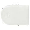 vidaXL Table de massage pliable 4 cm d'épaisseur et 2 traversins Blanc