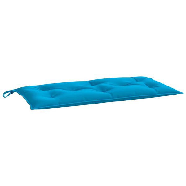 vidaXL Coussins de banc de jardin lot de 2 bleu clair tissu Oxford