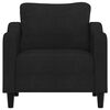 vidaXL Fauteuil Noir 60 cm Tissu