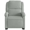 vidaXL Fauteuil inclinable de massage gris clair velours