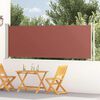 vidaXL Auvent lat&eacute;ral r&eacute;tractable de patio 117x600 cm Marron