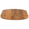 vidaXL Dessus de table 110x40x3,8 cm ovale bois massif de manguier
