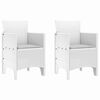 vidaXL Chaise de jardin 2 pcs Blanc 53 x 49 x 85 cm Polypropyl&egrave;ne