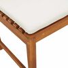 vidaXL Ensemble de banc de jardin 5 pcs Marron Bois d'acacia massif