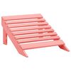 vidaXL Chaise de jardin Adirondack avec pouf bois de sapin solide rose