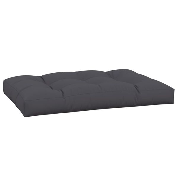 vidaXL Coussin de palette anthracite 120x80x12 cm tissu